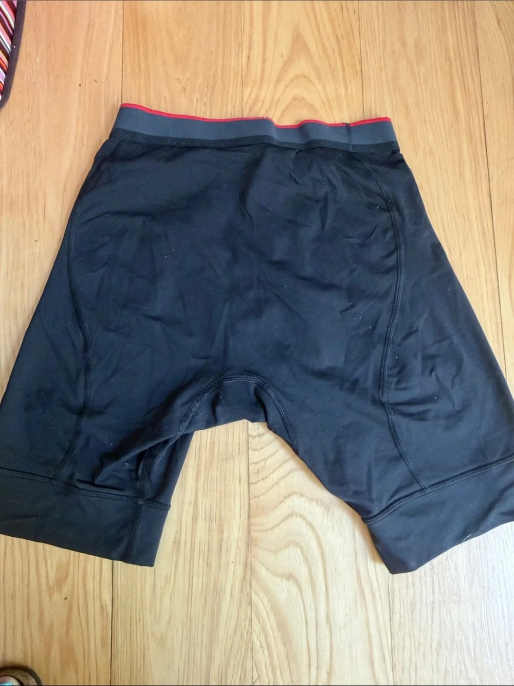 lululemon athletica Black Boxer Briefs with Red Waistband Accent